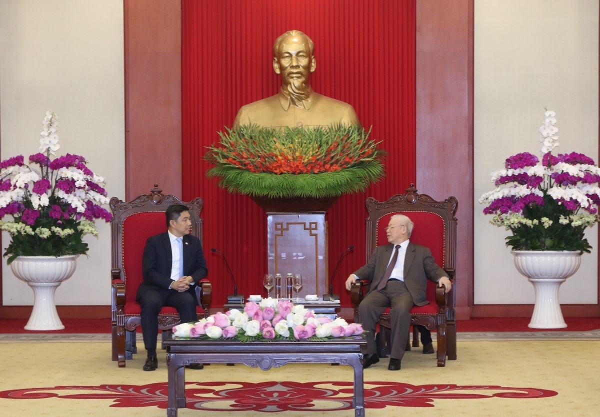 Party leader hosts Speaker of Singaporean Parliament